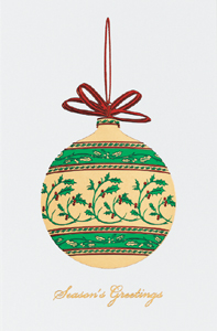 Equisite Bauble Christmas Greeting Card