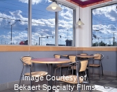 Restaurant with film installed