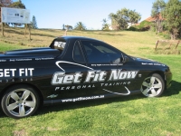 Vehicle signage Get Fit Now